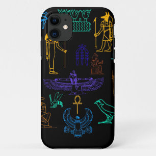 Oude Egyptische Hieroglyphs en Symbolen iPhone 11 Hoesje