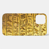 Oude Egyptische Hieroglyphs - Geel Case-Mate iPhone Case (Achterkant (horizontaal))