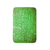 Oude Egyptische Hieroglyphs Green Bath Mat (Voorkant Verticaal)
