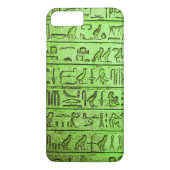 Oude Egyptische Hieroglyphs Green iPhone 7 Plus Case-Mate iPhone Case (Achterkant)