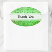 Oude Egyptische Hieroglyphs Green Ovale Sticker (Tas)