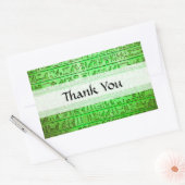 Oude Egyptische Hieroglyphs Green Rechthoekige Sticker (Envelop)