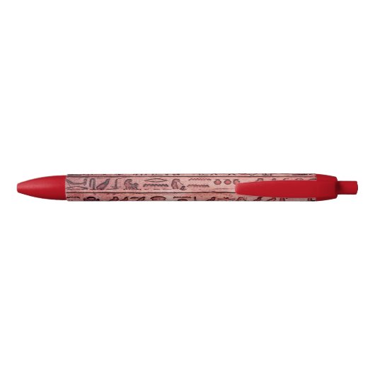 Oude Egyptische Hieroglyphs Red Pen (Achterkant)