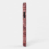 Oude Egyptische Hieroglyphs - Rode iPhone Case (Achterkant/rechts)