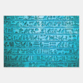 Oude Egyptische Hieroglyphs Verpakkingspapierset Inpakpapier Vel (Voorkant 3)