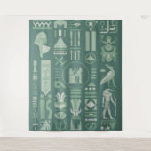 Oude Egyptische Hieroglyphs Wandkleed (Voorkant)