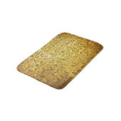Oude Egyptische Hieroglyphs Yellow Badmat (Gekanteld)