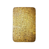 Oude Egyptische Hieroglyphs Yellow Badmat (Voorkant Verticaal)