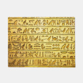 Oude Egyptische Hieroglyphs Yellow Deurmat (Voorkant)