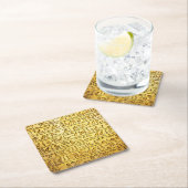 Oude Egyptische Hieroglyphs Yellow Kartonnen Onderzetters (Insitu)