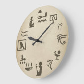 Oude Egyptische Hierogylphics Art Grote Klok (Hoek)