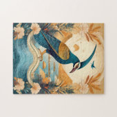Oude Egyptische Hoopoe Art Print Puzzel Legpuzzel (Horizontaal)
