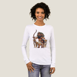 Oude Egyptische jacht met luipaarden Tri-Blend Shirt