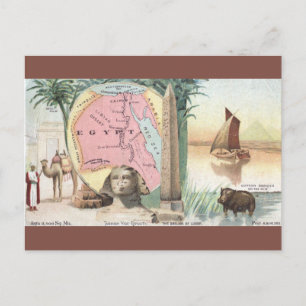 Oude Egyptische kaart