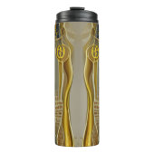 Oude Egyptische kat Goddess Bastet AI Art Thermosbeker (Voorkant)