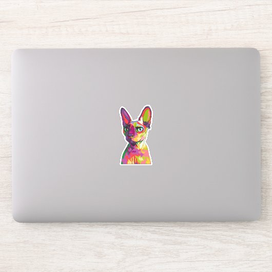 Oude Egyptische kat Sticker (Computer)