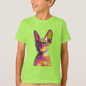Oude Egyptische kat T-shirt (Voorkant)