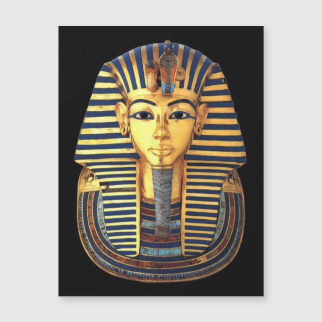 Oude Egyptische King Tut Gold Mask magnetkaart (Voorkant)