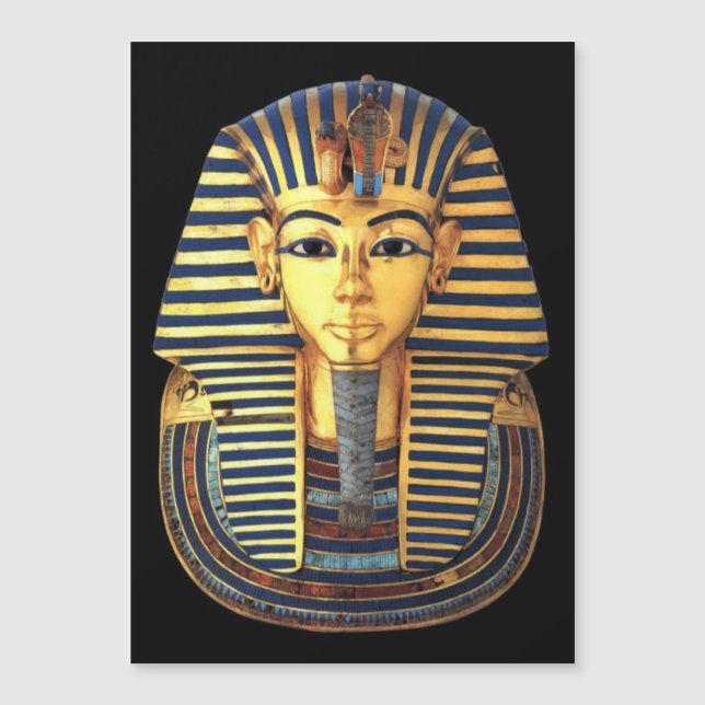 Oude Egyptische King Tut Gold Mask magnetkaart (Voorkant)