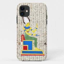 Oude Egyptische koning farao hiërogliefen ontwerp iPhone 11 Hoesje
