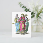 Oude Egyptische koningin Cleopatra Briefkaart (Staand voorkant)