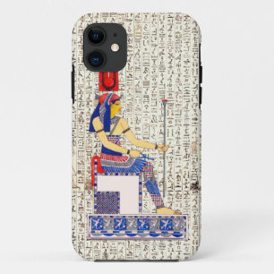 Oude Egyptische koningin hiërogliefen ontwerp iPhone 11 Hoesje