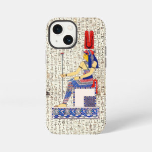 Oude Egyptische Koningin Hiërogliefen Ontwerp iPhone 13 Mini Hoesje