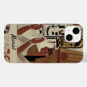 Oude Egyptische Koningin in Zwart en Beige Case-Mate iPhone Case (Achterkant (horizontaal))