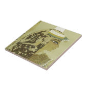 Oude Egyptische koningin  Luxor Revel Tegeltje (Zijkant)