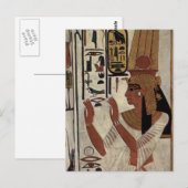 Oude Egyptische koningin [Nefertari] Briefkaart (Voorkant / Achterkant)