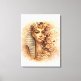 Oude Egyptische Koningin Portret Kunstprint Canvas Afdruk