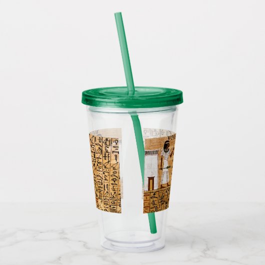 Oude Egyptische kunst Acryl Drinkbeker (Links)