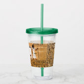 Oude Egyptische kunst Acryl Drinkbeker (Voorkant)