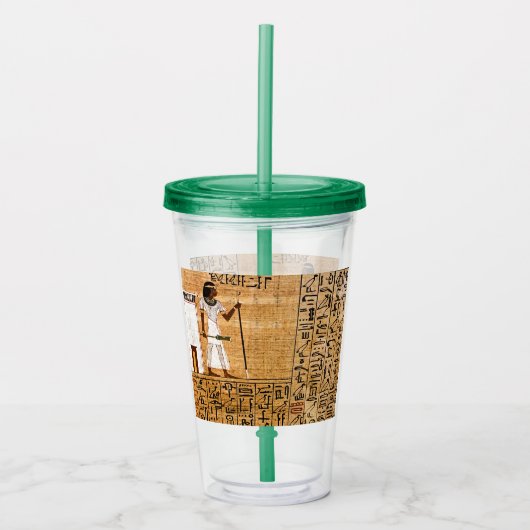 Oude Egyptische kunst Acryl Drinkbeker (Voorkant)