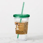 Oude Egyptische kunst Acryl Drinkbeker (Achterkant)