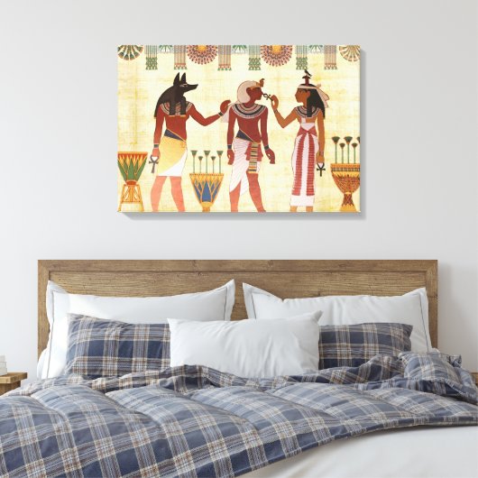 Oude Egyptische kunst Canvas Afdruk (Insitu (Slaapkamer))