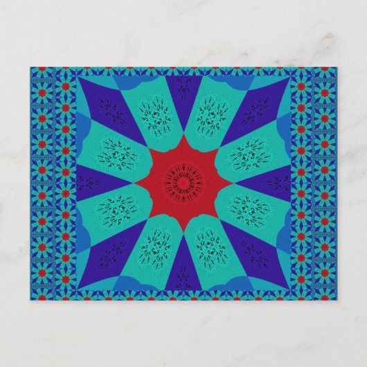 Oude Egyptische kunst: een levendige Mandala. Briefkaart (Voorkant)