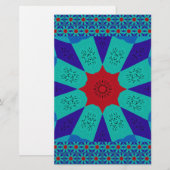 Oude Egyptische kunst: een levendige Mandala. Briefpapier (Voorkant / Achterkant)