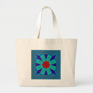 Oude Egyptische kunst: een levendige Mandala. Grote Tote Bag