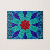 Oude Egyptische kunst: een levendige Mandala. Legpuzzel (Horizontaal)