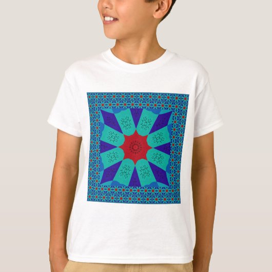 Oude Egyptische kunst: een levendige Mandala. T-shirt (Voorkant)