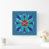 Oude Egyptische kunst: een levendige Mandala. Vierkante Klok (Huis)