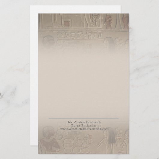 Oude Egyptische kunst gradiënt hiërogliefen Briefpapier (Voorkant / Achterkant)