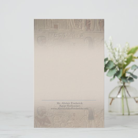 Oude Egyptische kunst gradiënt hiërogliefen Briefpapier (Staand voorkant)