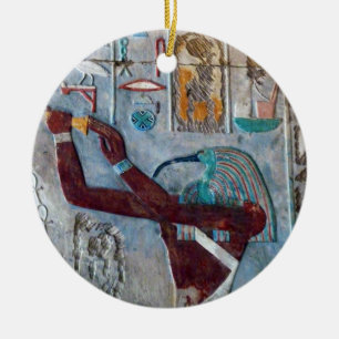 Oude Egyptische kunst: Ibis Hieroglyphics Ornament