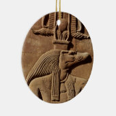 Oude Egyptische kunst: Sobek Hieroglyphics Ornamen Keramisch Ornament (Rechts)