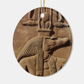 Oude Egyptische kunst: Sobek Hieroglyphics Ornamen Keramisch Ornament (Links)