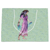 Oude  Egyptische Lady Princess in Paars Large Cadeautasje (Voorkant)