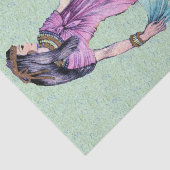 Oude  Egyptische Lady Princess in Paars Tissuepapier (Detail)