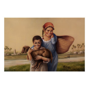 Oude Egyptische Landelijke Schildering Perfect Poster